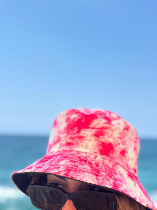 Pink Tie-Dye Bucket Hat