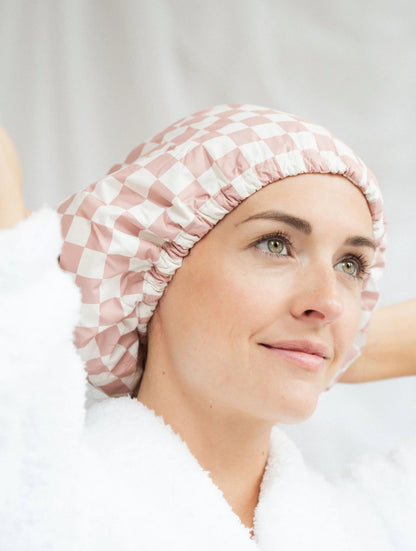 Satin-Lined Flexi Shower Cap