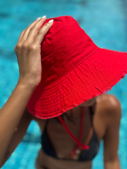 Classic Red Bucket Hat